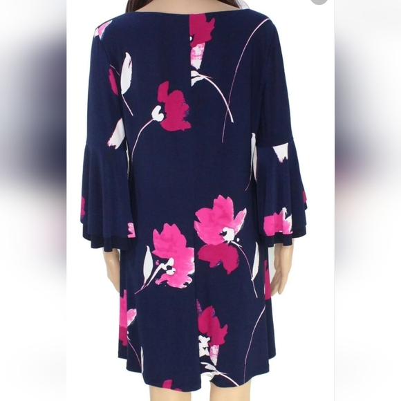 Ralph Lauren Navy Blue Floral Dress SZ.0P - Picture 2 of 6